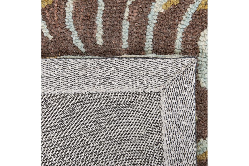 Vize Ullteppe 80x150 cm Kvadratisk - Brun - Tekstiler & tepper - Teppe & matte - Moderne matte - Ullteppe