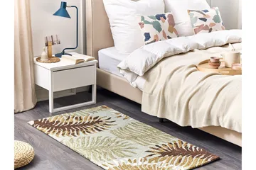 Vize Ullteppe 80x150 cm Kvadratisk - Brun - Tekstiler & tepper - Teppe & matte - Moderne matte - Ullteppe