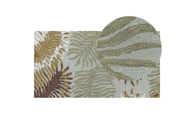 Vize Ullteppe 80x150 cm Kvadratisk - Brun - Tekstiler & tepper - Teppe & matte - Moderne matte - Ullteppe