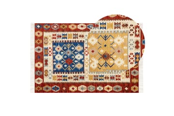 Voskehat Ullteppe 200x300 cm - Rød - Tekstiler & tepper - Teppe & matte - Moderne matte - Ullteppe