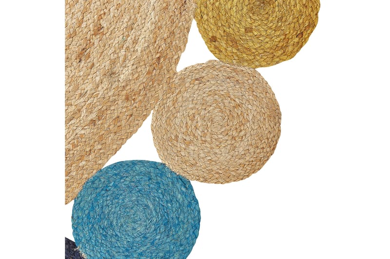 Vostan Juteteppe 140 cm Rund - Beige - Tekstiler & tepper - Teppe & matte - Moderne matte - Jutematter & hampematter