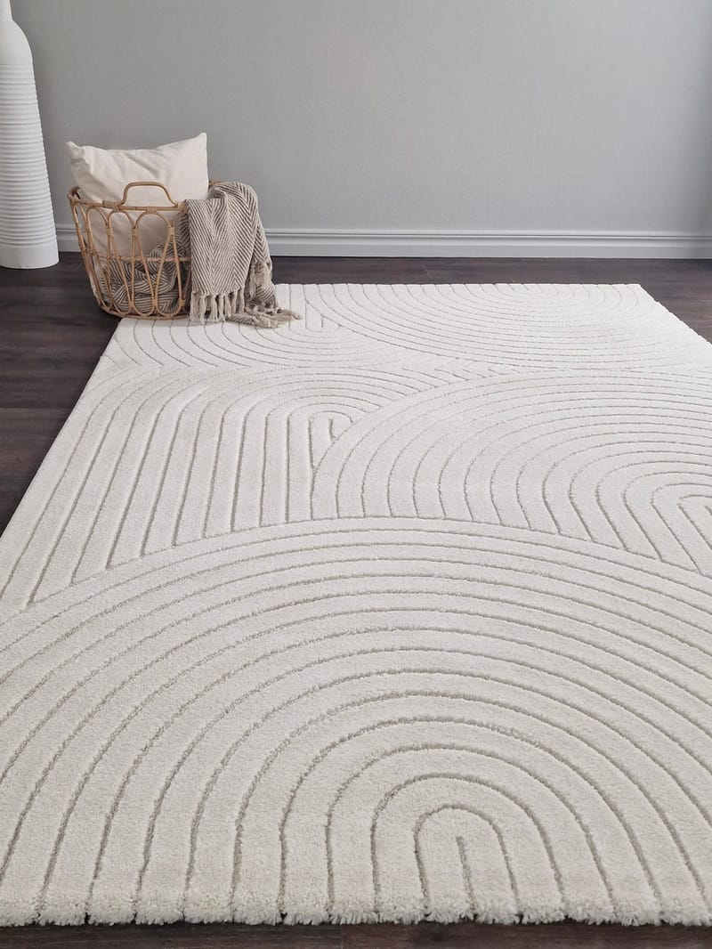 Wiltonmatta & Friezematta KM Home Vit 80x150 cm - Tekstiler & tepper - Teppe & matte - Moderne matte - Wiltontepper