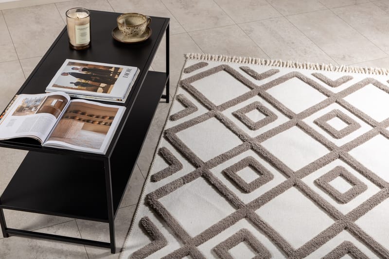Wiltonmatte Palmvalley 200x300 cm Nougat - Brun - Friezematte - Wiltontepper - Store tepper