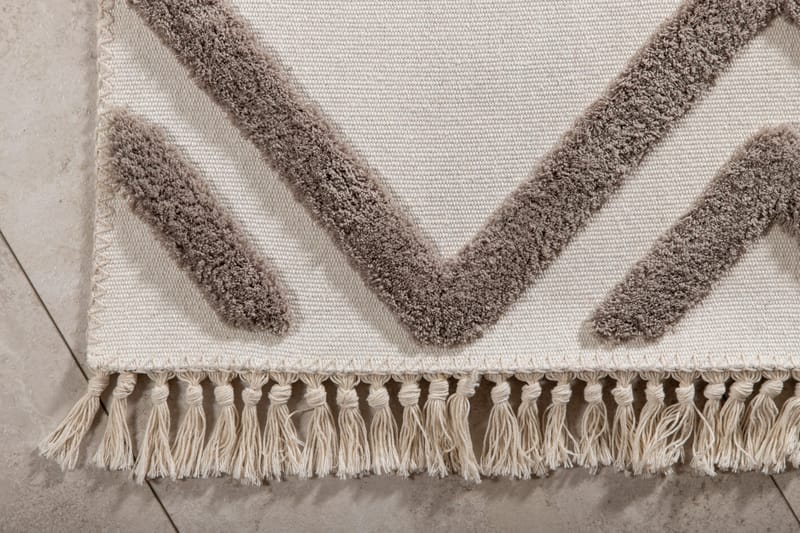 Wiltonmatte Palmvalley 200x300 cm Nougat - Brun - Friezematte - Wiltontepper - Store tepper