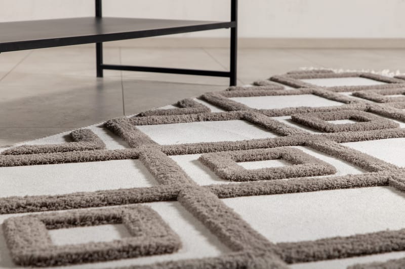 Wiltonmatte Palmvalley 200x300 cm Nougat - Brun - Friezematte - Wiltontepper - Store tepper