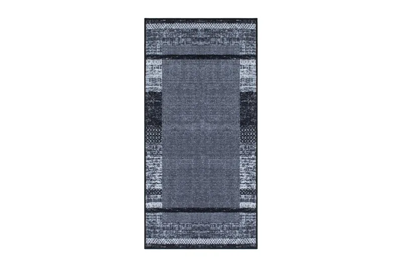 Wiltonteppe og friezeteppe KM Home Trendy Antracit 80x250 cm, Antrasitt