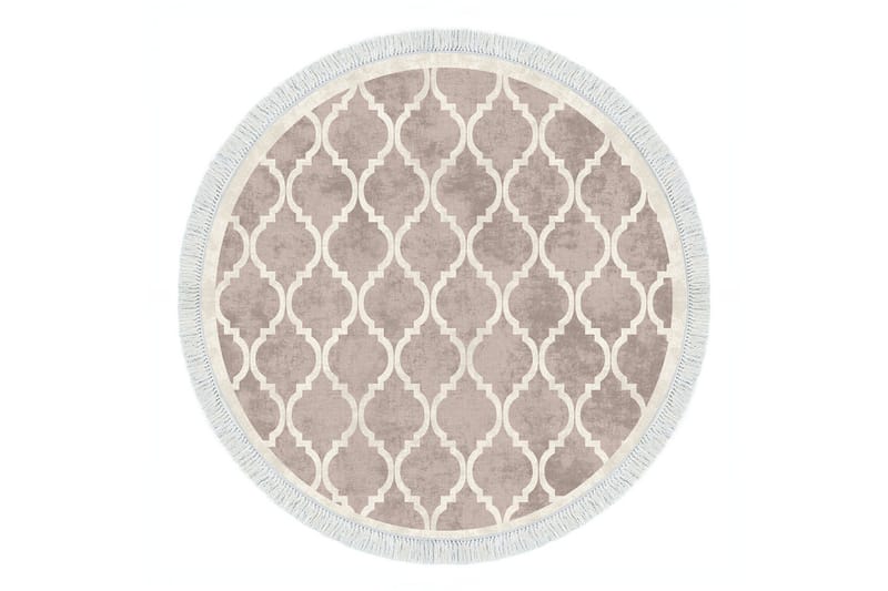 Alanur Home Matte 100x100 cm, Kremhvit/Brun