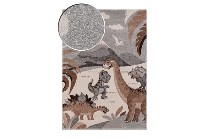 Atlas Jurassic Wiltonmatte 120x170 cm - Grå/Natur - Tekstiler & tepper - Teppe & matte - Moderne matte - Wiltontepper