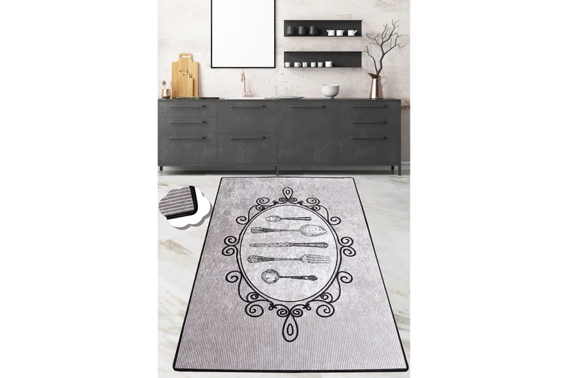 Chilai Matte 100x200 cm, Grå/Svart