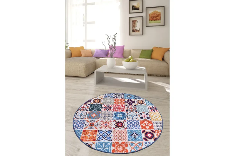 Chilai Tæppe 200 cm Rund - Tekstiler & tepper - Teppe & matte - Moderne matte - Wiltontepper