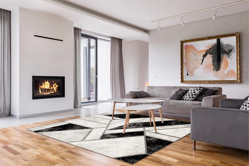 Diamond Spectra Matte 240x340 cm - Sølv - Tekstiler & tepper - Teppe & matte - Moderne matte - Wiltontepper