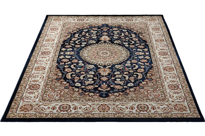 Dubai Medallion Wiltonmatte 120x170 cm - Blå - Tekstiler & tepper - Teppe & matte - Moderne matte - Wiltontepper