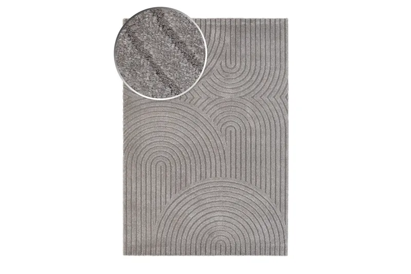 Genova Zen Wiltonmatta 200x290 cm - Grå - Tekstiler & tepper - Teppe & matte - Moderne matte - Wiltontepper