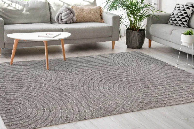 Genova Zen Wiltonmatte 160x230 cm - Grå - Tekstiler & tepper - Teppe & matte - Moderne matte - Wiltontepper