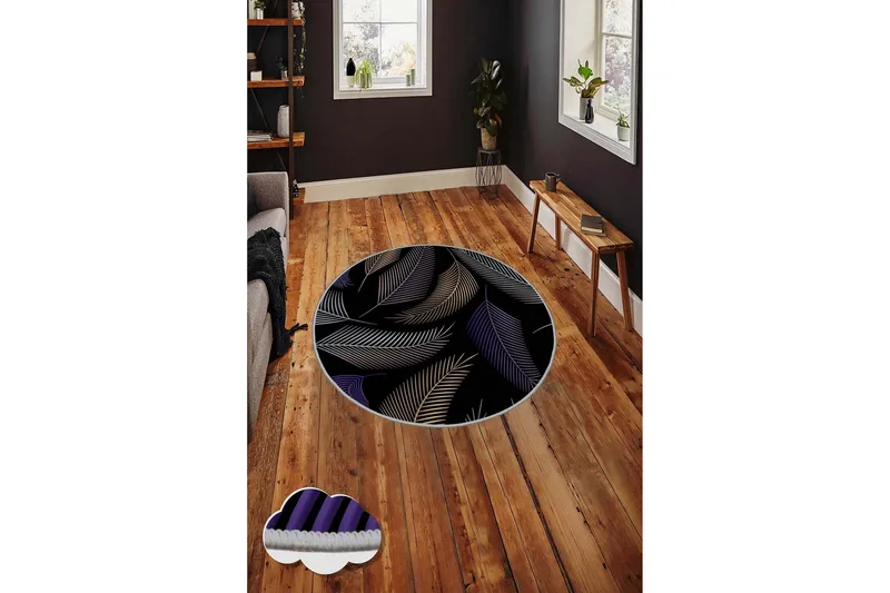 Homefesto Matte 60 cm Rund - Multifarget - Tekstiler & tepper - Teppe & matte - Moderne matte - Wiltontepper