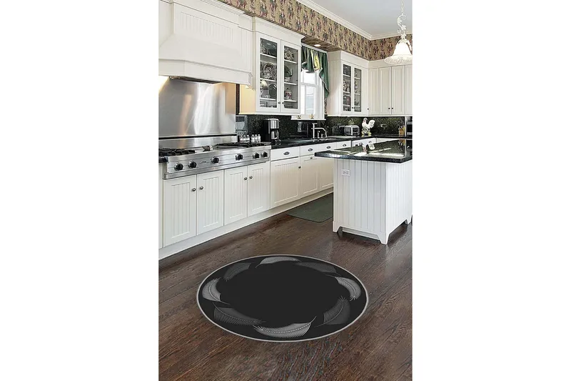 Homefesto Matte 60 cm Rund - Multifarget - Tekstiler & tepper - Teppe & matte - Moderne matte - Wiltontepper