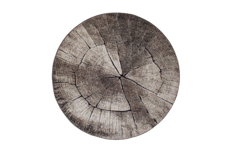 Ibiza Matte Rund 200 Tree - Grå - Tekstiler & tepper - Teppe & matte - Moderne matte - Wiltontepper