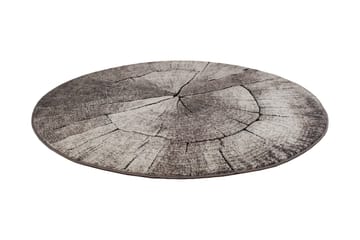 Ibiza Matte Rund 200 Tree - Grå - Tekstiler & tepper - Teppe & matte - Moderne matte - Wiltontepper