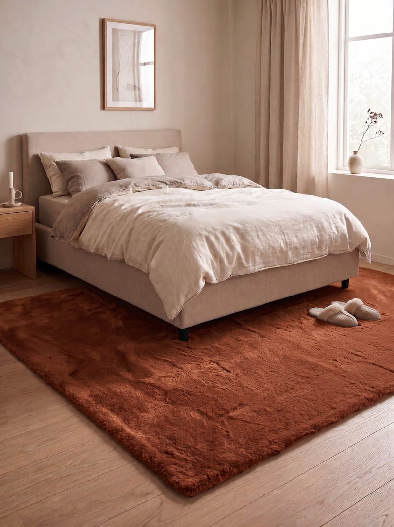 Maskinvevd teppe KM Home Heaven Deluxe 200x290 Rust - Rust - Tekstiler & tepper - Teppe & matte - Moderne matte - Wiltontepper
