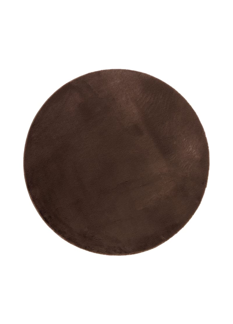 Maskinvevd teppe KM Home Heaven Deluxe RUND 160x160 Sjokolade, Sjokolade