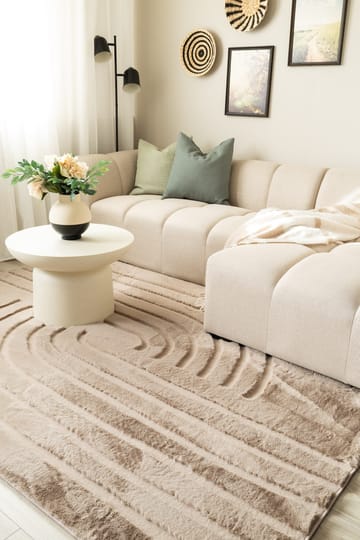 Maskinvevd teppe KM Home Heaven Modern 240x340 Taupe - Taupe - Tekstiler & tepper - Teppe & matte - Moderne matte - Wiltontepper