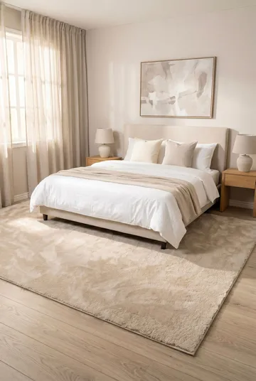 Maskinvevd teppe KM Home Tender 160x230 Lin - Lin - Tekstiler & tepper - Teppe & matte - Moderne matte - Wiltontepper