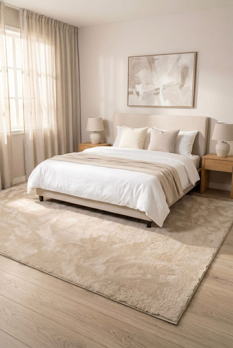 Maskinvevd teppe KM Home Tender 160x230 Lin - Lin - Tekstiler & tepper - Teppe & matte - Moderne matte - Wiltontepper
