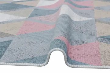 Matte AR 10 - Blå, Rosa - Blå/Rosa/Beige/Grå/Bomull - Tekstiler & tepper - Teppe & matte - Moderne matte - Wiltontepper