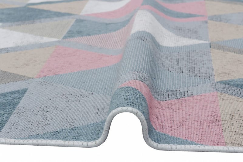 Matte AR 10 - Blå, Rosa - Blå/Rosa/Beige/Grå/Bomull - Tekstiler & tepper - Teppe & matte - Moderne matte - Wiltontepper