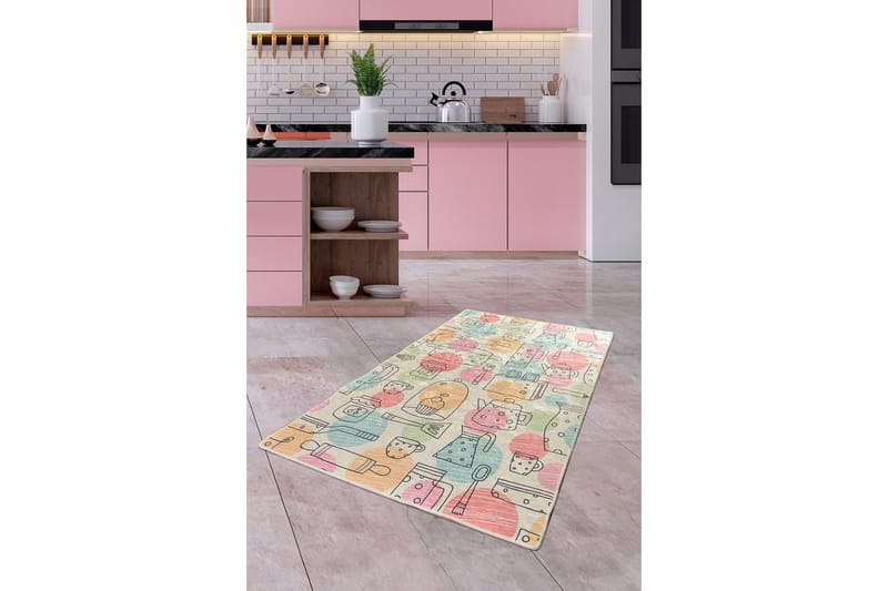 Matte Bakeri (100 x 200) - Flerfarget/Fløyel - Tekstiler & tepper - Teppe & matte - Moderne matte - Wiltontepper