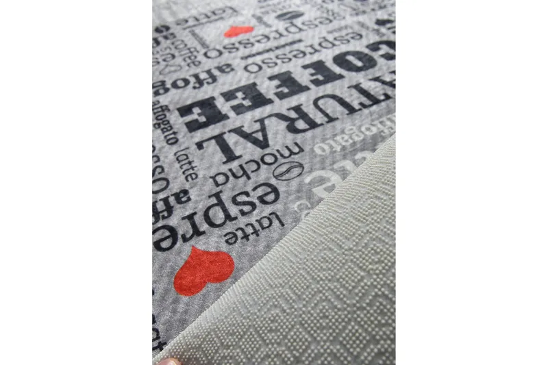 Matte Fincan - Grå (100 x 200) - Grå / Fløyel - Tekstiler & tepper - Teppe & matte - Moderne matte - Wiltontepper