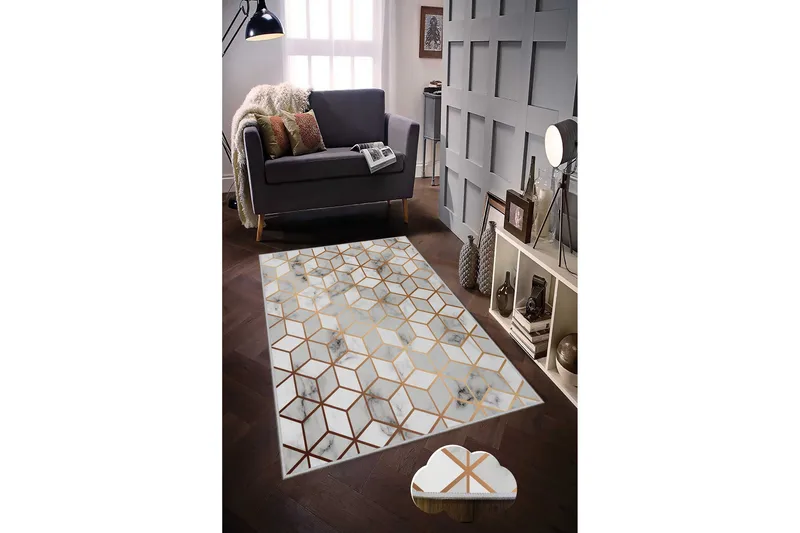 Matte HMNT119 - Flerfarget - Tekstiler & tepper - Teppe & matte - Moderne matte - Wiltontepper