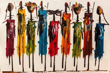 Matte HMNT47 - Flerfarget - Tekstiler & tepper - Teppe & matte - Moderne matte - Wiltontepper