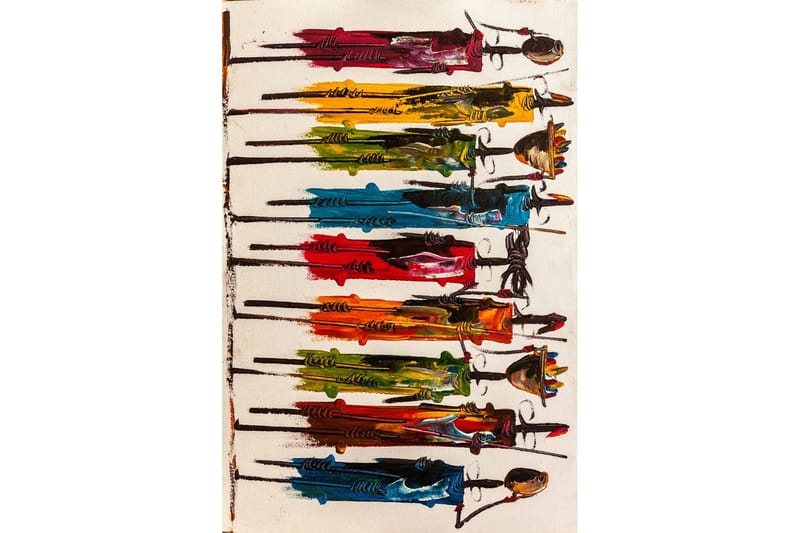 Matte HMNT47 - Flerfarget - Tekstiler & tepper - Teppe & matte - Moderne matte - Wiltontepper