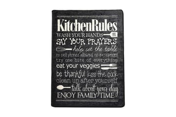 Matte Kjøkken - Svart (100 x 200) - Svart / Fløyel - Tekstiler & tepper - Teppe & matte - Moderne matte - Wiltontepper