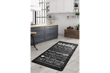 Matte Kjøkken - Svart (140 x 190) - Svart / Fløyel - Tekstiler & tepper - Teppe & matte - Moderne matte - Wiltontepper