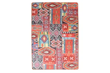 Matte Lappeteppe (100 x 200) - Flerfarget/Fløyel - Tekstiler & tepper - Teppe & matte - Moderne matte - Wiltontepper