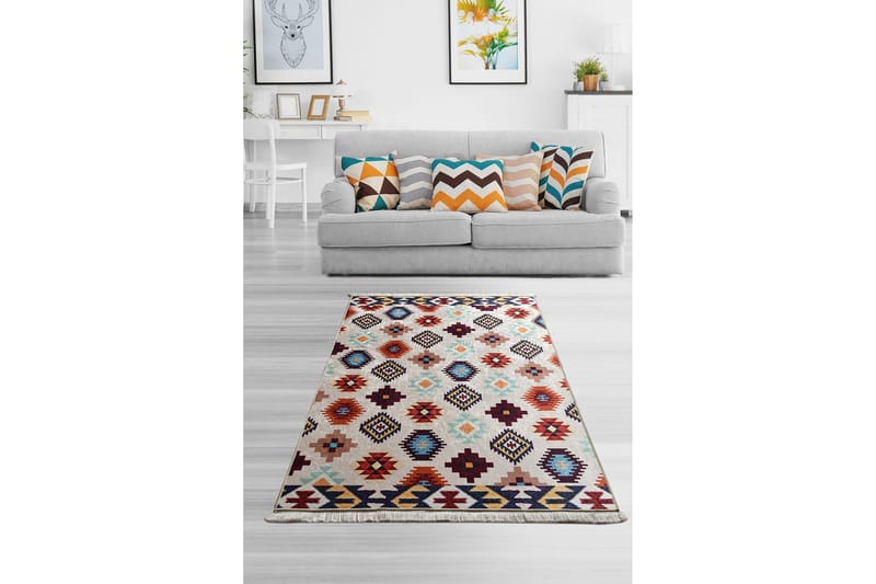 Matte Manta - Flerfarget/Fløyel - Tekstiler & tepper - Teppe & matte - Moderne matte - Wiltontepper