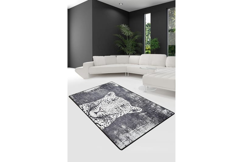 Matte Tiger - Svart - Svart / Fløyel - Tekstiler & tepper - Teppe & matte - Moderne matte - Wiltontepper