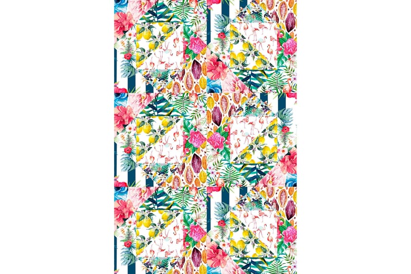 Matte Tropical - Rosa - Rosa / Fløyel - Tekstiler & tepper - Teppe & matte - Moderne matte - Wiltontepper