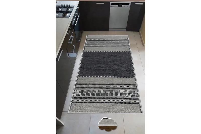 Nobutaka Wiltonteppe 60x100 cm Rektangulær, Grå