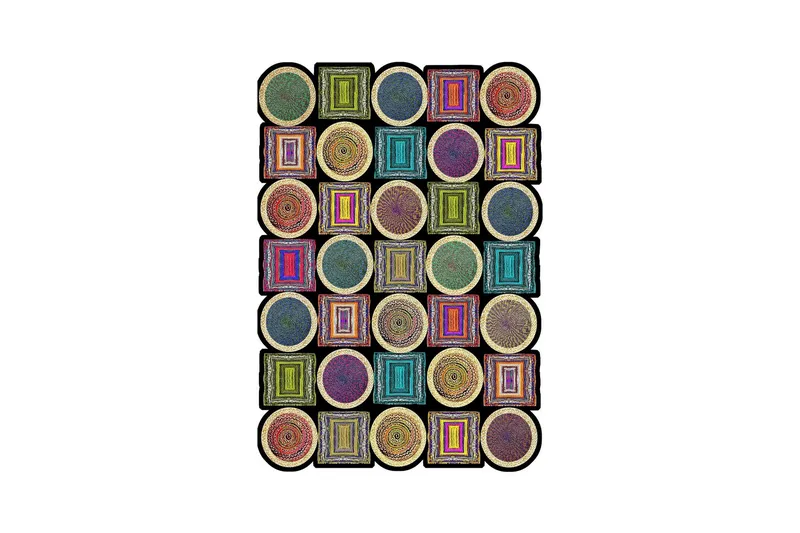 Nonoka Wiltonteppe 60x100 cm Rektangulær - Flerfarget - Tekstiler & tepper - Teppe & matte - Moderne matte - Wiltontepper