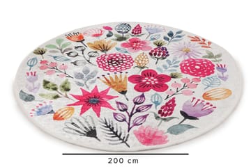 Nozomu Wiltonteppe 200 cm Rund - Flerfarget - Tekstiler & tepper - Teppe & matte - Moderne matte - Wiltontepper