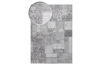 Patchwork Wiltonmatte 160x230 cm Rektangulær - Sølv - Tekstiler & tepper - Teppe & matte - Moderne matte - Wiltontepper