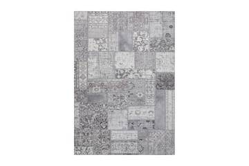 Patchwork Wiltonmatte 160x230 cm Rektangulær - Sølv - Tekstiler & tepper - Teppe & matte - Moderne matte - Wiltontepper