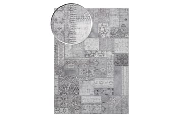 Patchwork Wiltonmatte 160x230 cm Rektangulær - Sølv - Tekstiler & tepper - Teppe & matte - Moderne matte - Wiltontepper