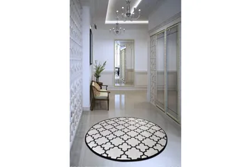 Round Matte Cup - Hvit (100) - Hvit/Fløyel - Tekstiler & tepper - Teppe & matte - Moderne matte - Wiltontepper