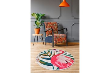 Round Matte Flam (100) - Flerfarget/Fløyel - Tekstiler & tepper - Teppe & matte - Moderne matte - Wiltontepper