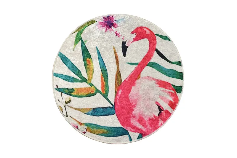 Round Matte Flam (100), Flerfarget/Fløyel