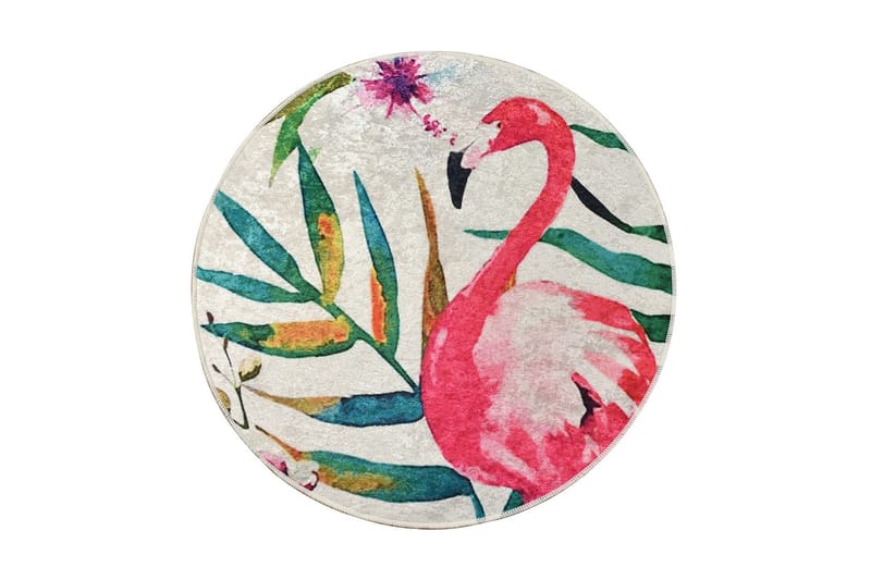 Round Matte Flam (100), Flerfarget/Fløyel